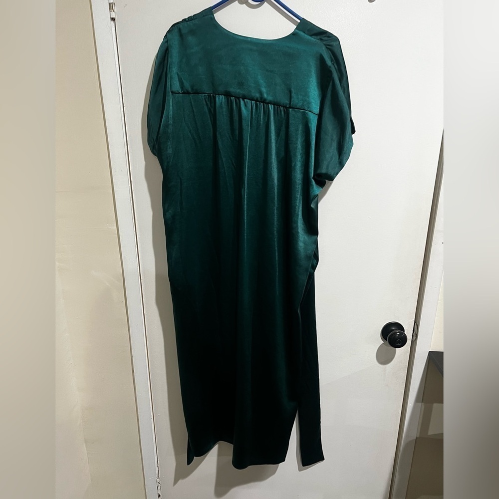 Anne Klein Green Wrap Maxi Gown - Picture 4 of 4